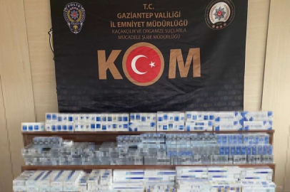 Gaziantep'te 800 paket kaçak sigara ele geçirildi