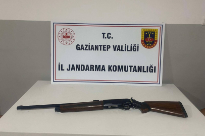 Jandarmanın 'maganda' operasyonunda silah ele geçirildi