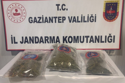 Gaziantep'te 1 kilo esrar ele geçirildi